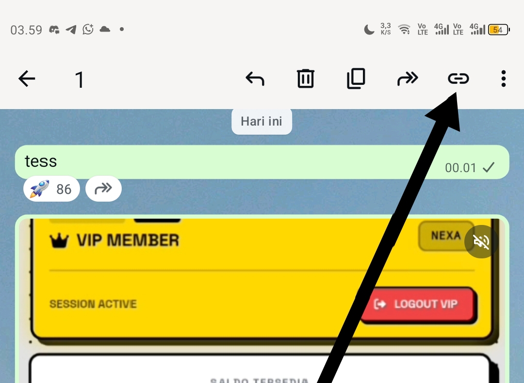 Salin URL link sesuai petunjuk